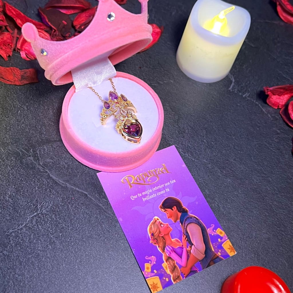 Set Princesa Rapunzel + Caja de Coronita